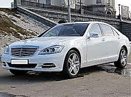 Аренда Мерседес S500W221Long белого цвета в Алматы