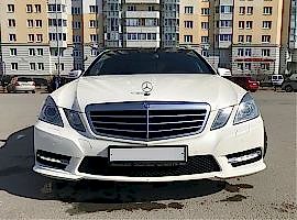 Заказ белой машины на свадьбу Мерседес Е212 Екатернбург